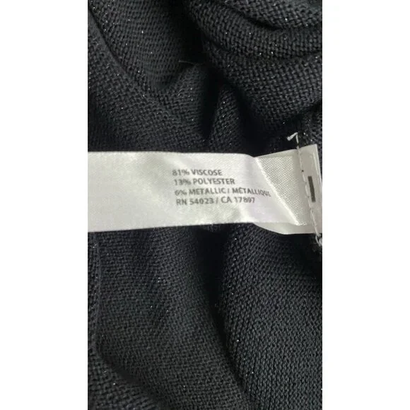 Old Navy Womans Black Glitter Size XXL Dolman Short Sleeve Top NWT Festival - Picture 7 of 10